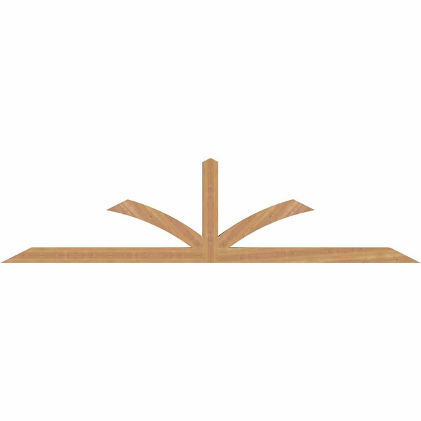 Ekena Millwork Richland Smooth Timber Gable Bracket, Western Red Cedar, 96"W x 24"H x 3 1/2"D x 3 1/2"F, 6/12 Pitch GBW096X24X0404RIC00SWR - main